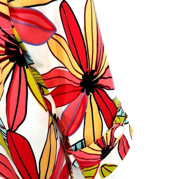 CR Sportswear Floral Lined Jacket Blazer Womens Size 8 EUC - Picture 3 of 7